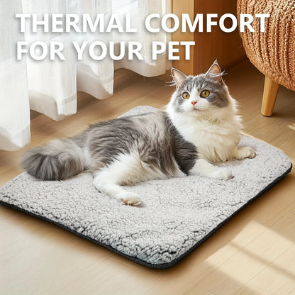 Joyful Paws Self-Heating Pet Pads Blanket Puppy Pad Warm Cushion Mat for Cats Dogs Washable Pets with Thermal Body Heat Reflecting Core Pad